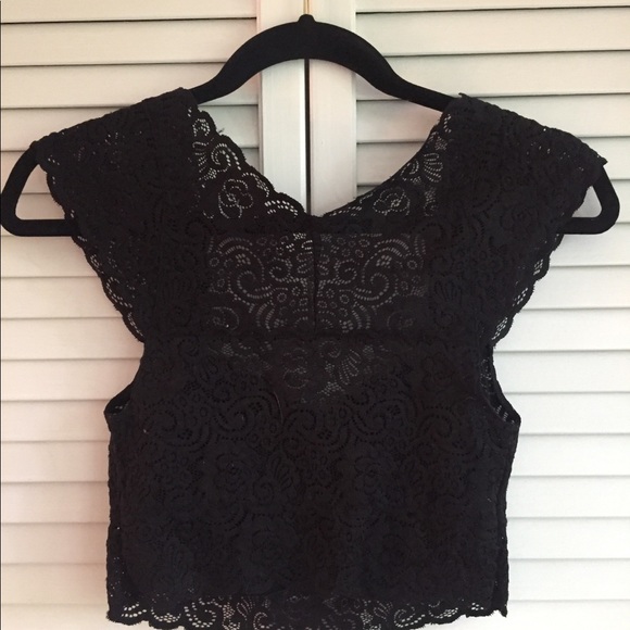 Free People Black Lace Bralette - Picture 2 of 4